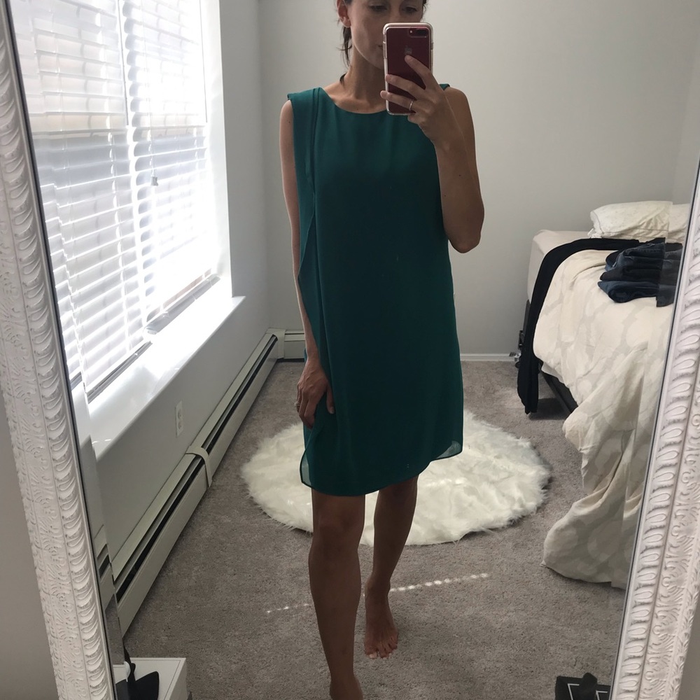 Emerald green dress